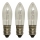 Markslöjd 8264 - SET 3x Hochleistungs- Weihnachts-Glühlampe TOPPLAMPA E10/3W/55V