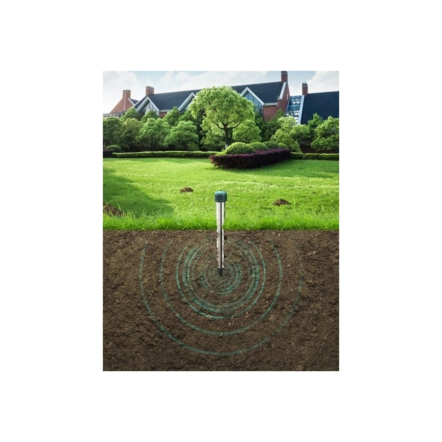 Maulwurf- und Wühlmausvertreiber 4xD IPX4