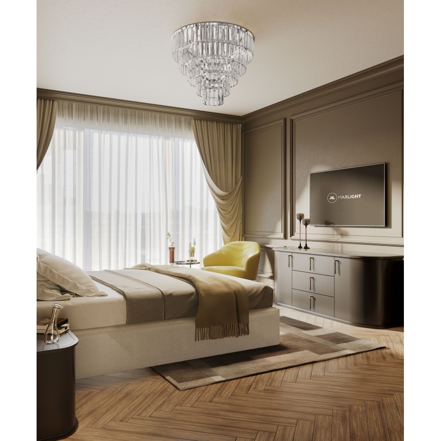 MAXLIGHT C0136 - Deckenleuchte MONACO 9xG9/40W/230V d 42 cm glänzendes Chrom