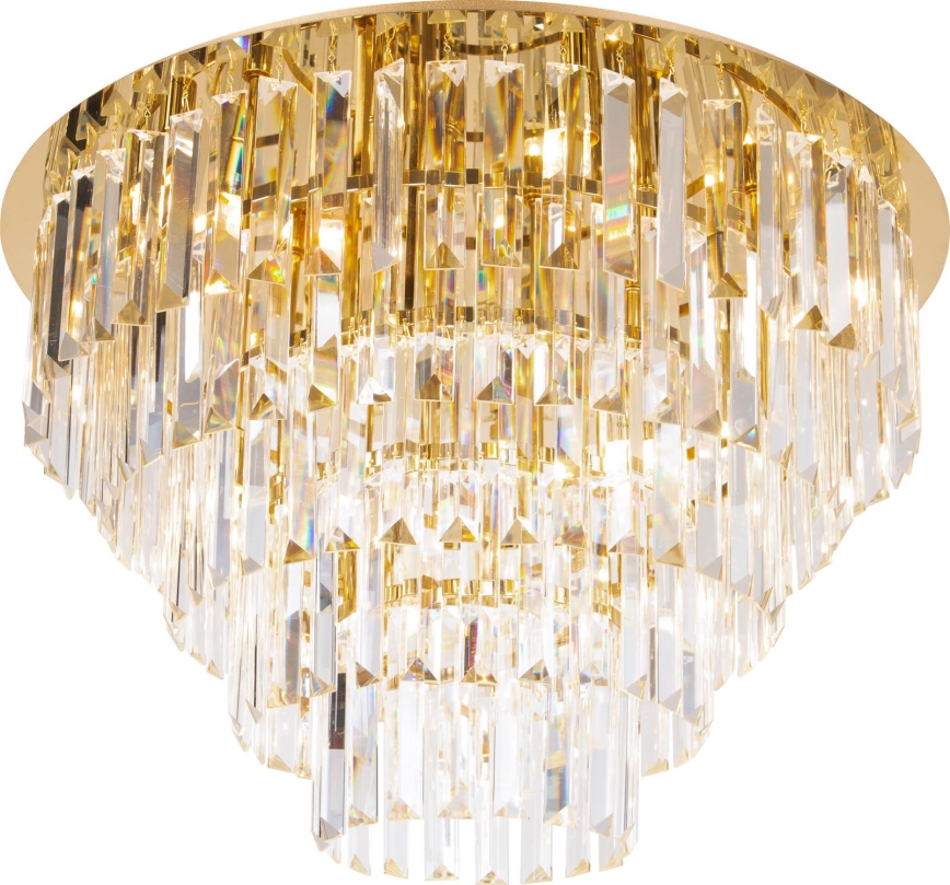 MAXLIGHT C0206 - Deckenleuchte MONACO 15xG9/40W/230V d 60 cm golden