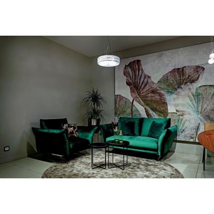 MAXLIGHT P0236 - Kronleuchter DIAMANTE 5xG9/42W/230V d 38 cm glänzendes Chrom