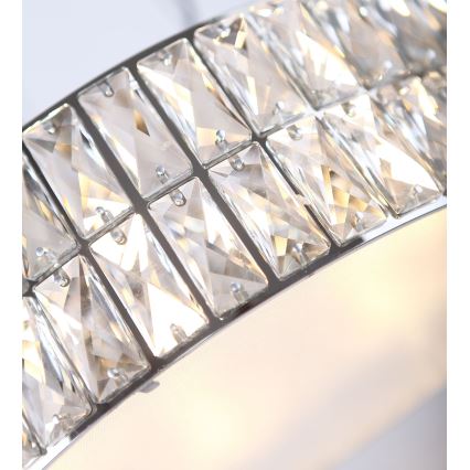 MAXLIGHT P0236 - Kronleuchter DIAMANTE 5xG9/42W/230V d 38 cm glänzendes Chrom