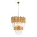 MAXLIGHT P0283 - Kronleuchter an Kette VOGUE 16xE14/40W/230V d 60 cm golden