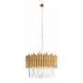 MAXLIGHT P0284 - Kronleuchter an Kette VOGUE 12xE14/40W/230V d 60 cm golden