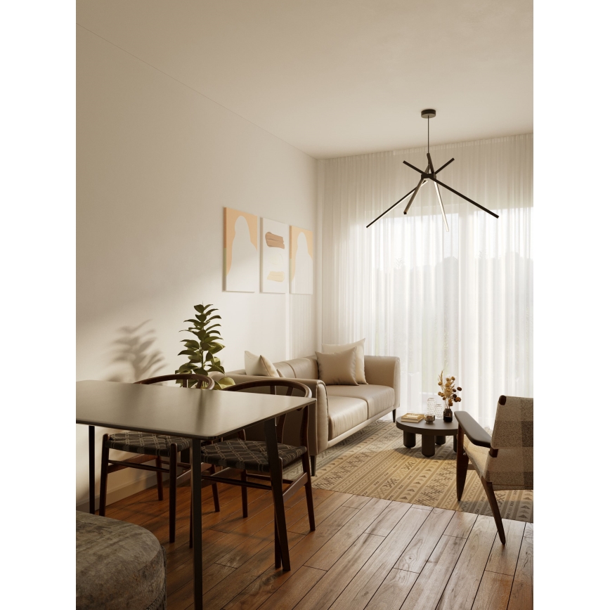MAXLIGHT P0412 - LED-Hängeleuchte SPINNE LED/33W/230V schwarz