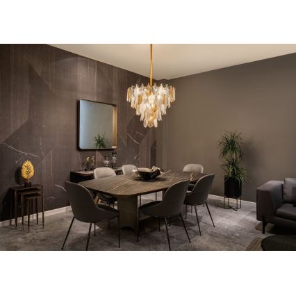 MAXLIGHT P0417 - Kronleuchter an Kette ARWENA 7xE14/40W/230V d 50 cm golden