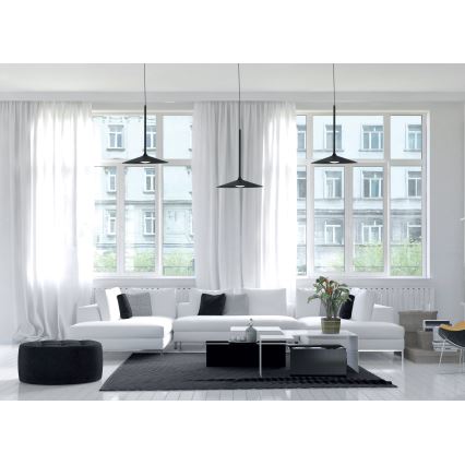 MAXLIGHT P0456 - LED-Hängeleuchte HANA LED/6W/230V d 17,5 cm schwarz