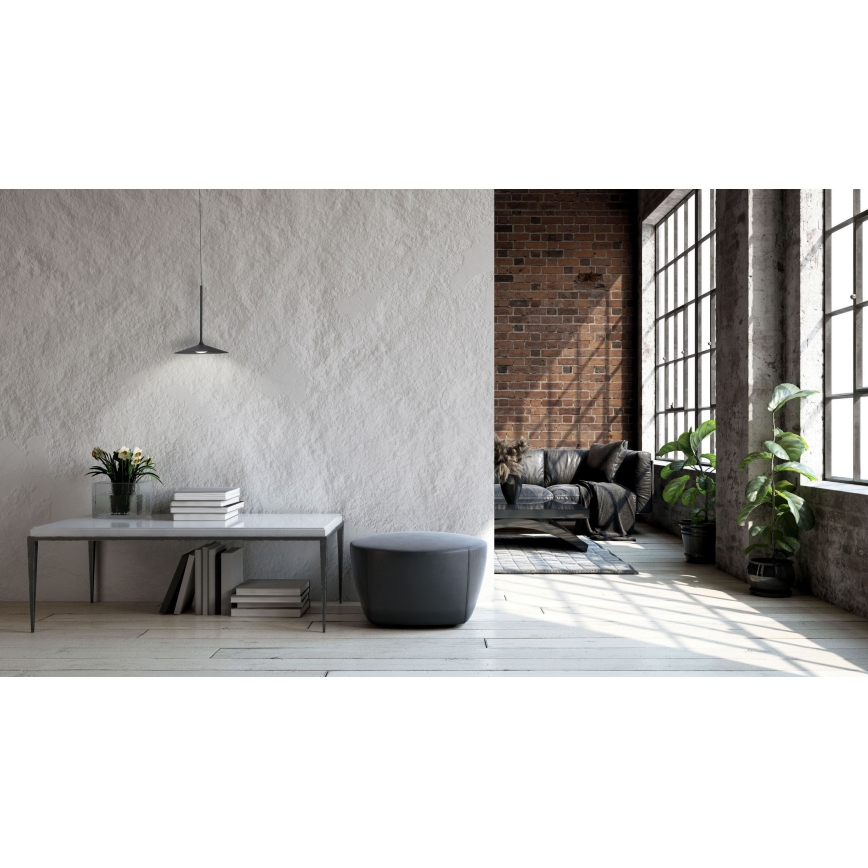 MAXLIGHT P0456 - LED-Hängeleuchte HANA LED/6W/230V d 17,5 cm schwarz