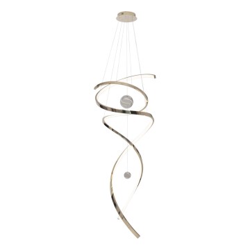 MAXLIGHT P0483D - Dimmbare LED-Hängeleuchte RITZ LED/100W/230V d 60 cm CRI 90 Messing
