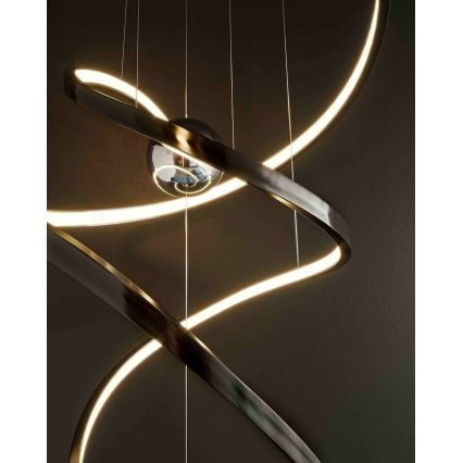 MAXLIGHT P0500D - Dimmbare LED-Hängeleuchte RITZ LED/100W/230V d 60 cm CRI 90 schwarz