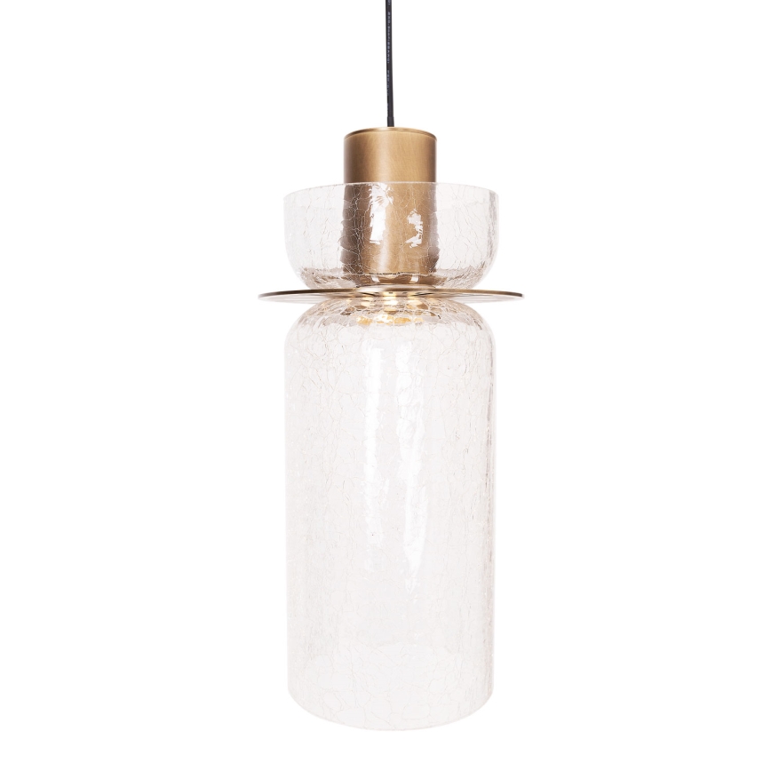 MAXLIGHT P0531 - LED-Hängeleuchte SIGNATURE LED/8W/230V d 15 cm Messing/klar