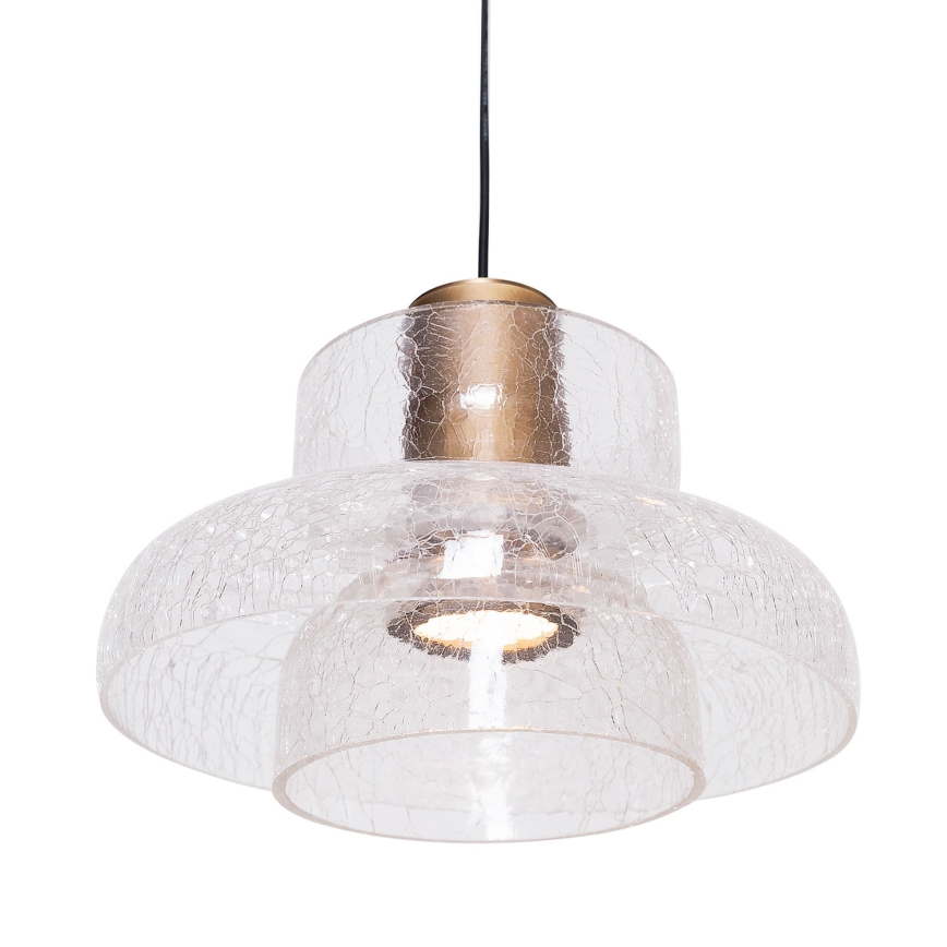 MAXLIGHT P0532 - LED-Hängeleuchte SIGNATURE LED/8W/230V d 22 cm Messing/klar