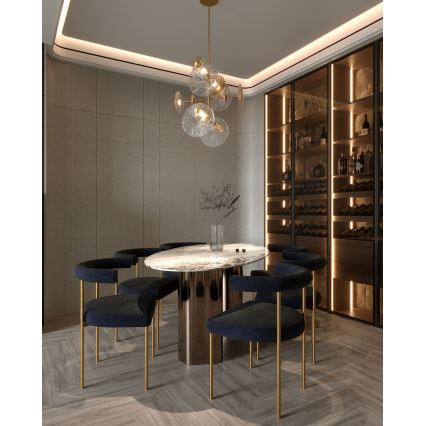 MAXLIGHT P0541 - LED-Deckenleuchte an Stange ALLURE 14xLED/5W/230V d 60 cm golden