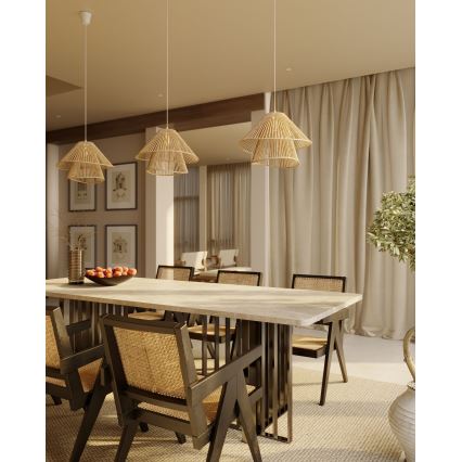 MAXLIGHT P0578 - Hängeleuchte AMALFI 1xE27/15W/230V d 45 cm beige