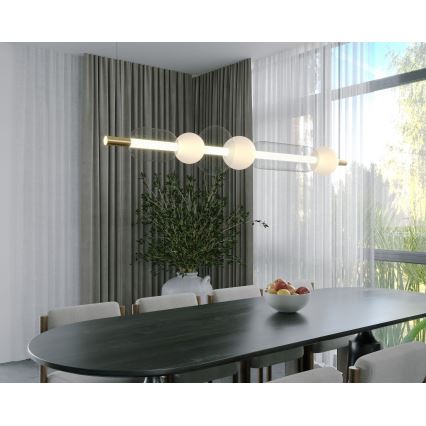 MAXLIGHT P0593 - LED-Hängeleuchte BORA LED/29W/230V weiß/schwarz