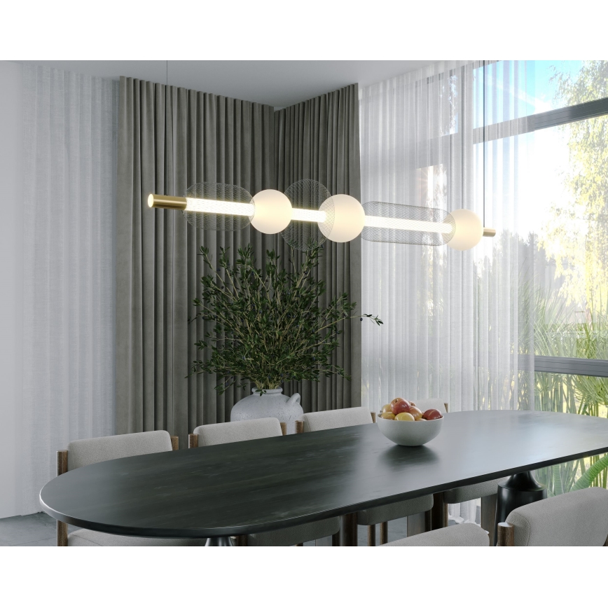 MAXLIGHT P0593 - LED-Hängeleuchte BORA LED/29W/230V weiß/schwarz