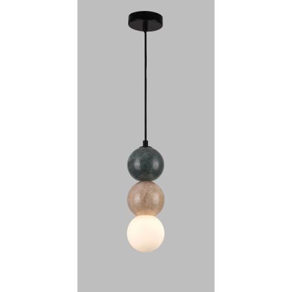 MAXLIGHT P0665 - Pendelleuchte an Kabel ALICE 1xG9/7W/230V Ø 10 cm schwarz