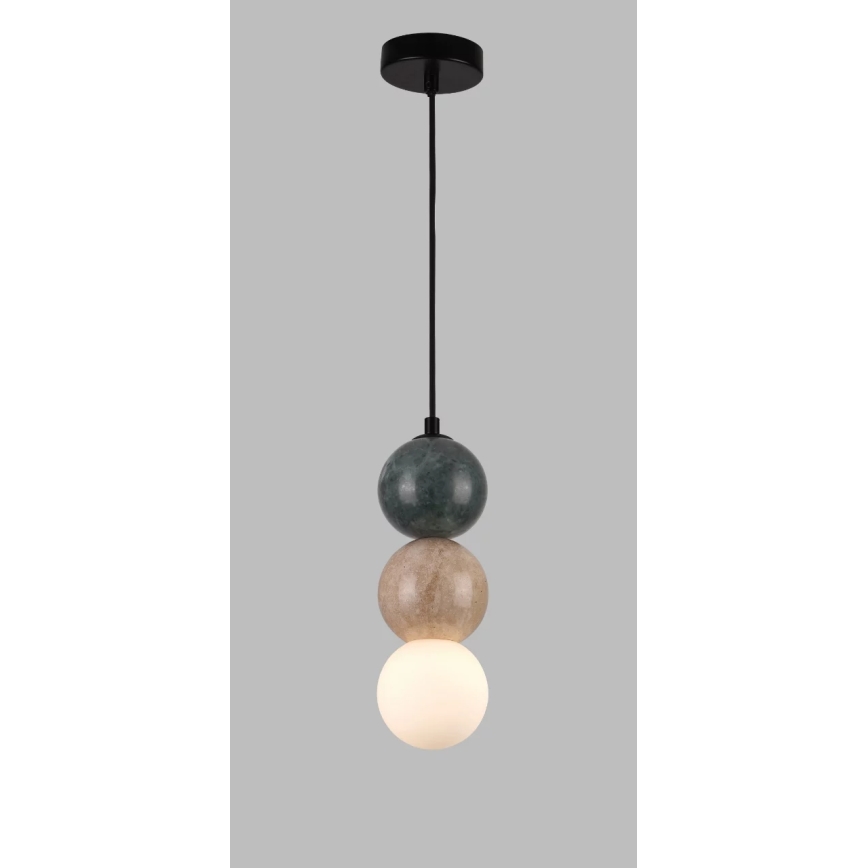 MAXLIGHT P0665 - Pendelleuchte an Kabel ALICE 1xG9/7W/230V Ø 10 cm schwarz