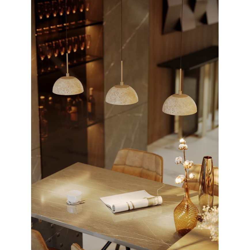 MAXLIGHT P0666 - LED-Pendelleuchte an Kabel CUCCINA LED/57W/230V Ø 15 cm beige