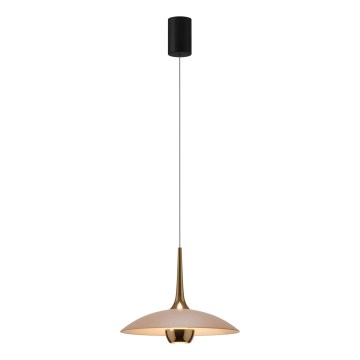 MAXLIGHT P0674 - LED-Pendelleuchte an Kabel MANUKA LED/12W/230V Ø 28 cm gold/beige