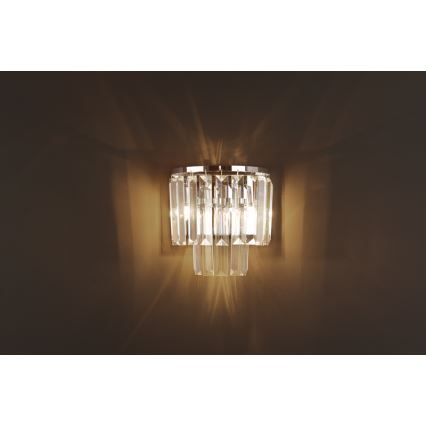 MAXLIGHT W0209 - Wandleuchte MONACO 2xG9/40W/230V glänzendes Chrom