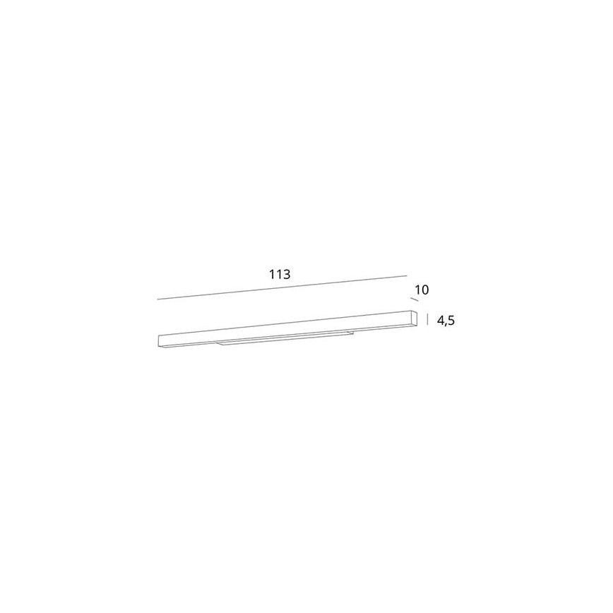 MAXLIGHT W0265 - Dimmbare LED-Badezimmer-Spiegelbeleuchtung LINEAR LED/36W/230V 113,5 cm IP44 weiß