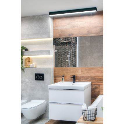 MAXLIGHT W0266 - Dimmbare LED-Badezimmer-Spiegelbeleuchtung LINEAR LED/36W/230V 113,5 cm IP44 schwarz