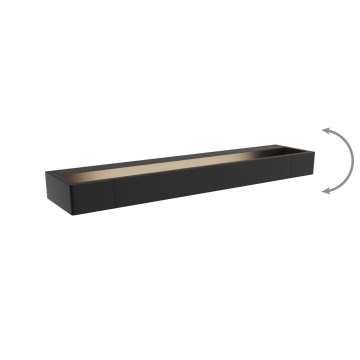 MAXLIGHT W0307 - LED-Wandleuchte für Badezimmer FLINK LED/12W/230V 45 cm IP44 schwarz