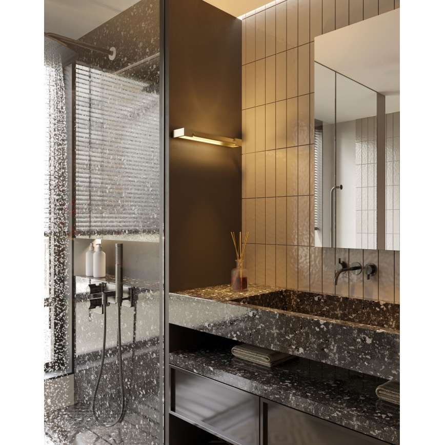 MAXLIGHT W0319 - LED-Wandleuchte für Badezimmer FLINK LED/18W/230V 60 cm IP44 golden
