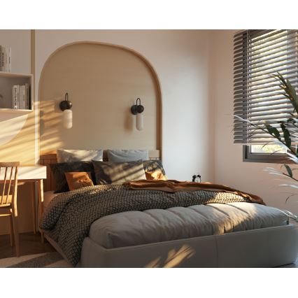 MAXLIGHT W0381 - Wandleuchte ROMA 1xG9/12W/230V schwarz