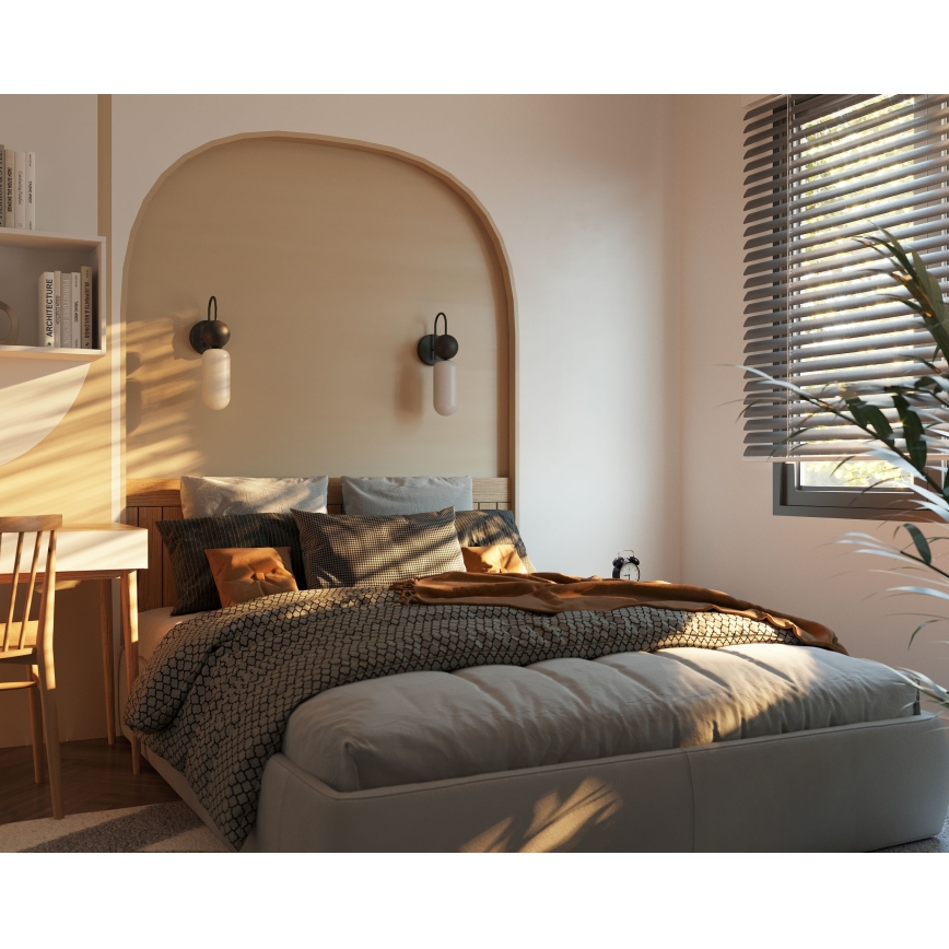 MAXLIGHT W0381 - Wandleuchte ROMA 1xG9/12W/230V schwarz