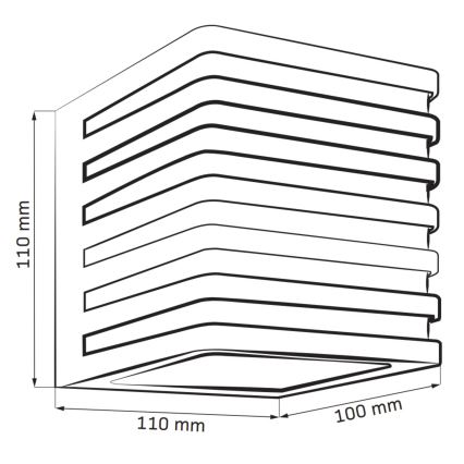 LED Außenwandleuchte MAXWELL LED/10W/230V IP54 Anthrazit