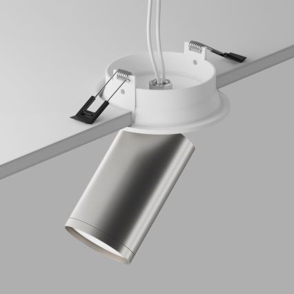 Maytoni C048CL-U-1WS - Einbaustrahler FOCUS 1xGU10/10W/230V glänzendes Chrom