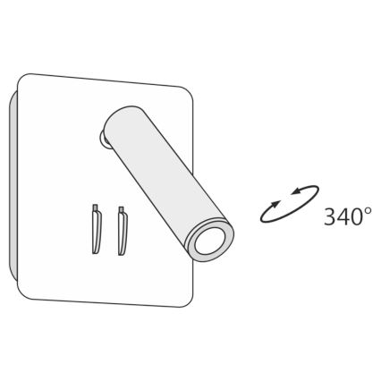 Maytoni C175-WL-01-6W-W - LED-Wandstrahler IOS LED/9W/230V weiß