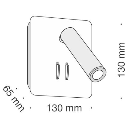 Maytoni C175-WL-01-6W-W - LED-Wandstrahler IOS LED/9W/230V weiß