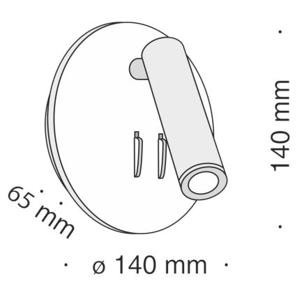 Maytoni C176-WL-01-6W-W - LED-Wandstrahler IOS LED/9W/230V weiß