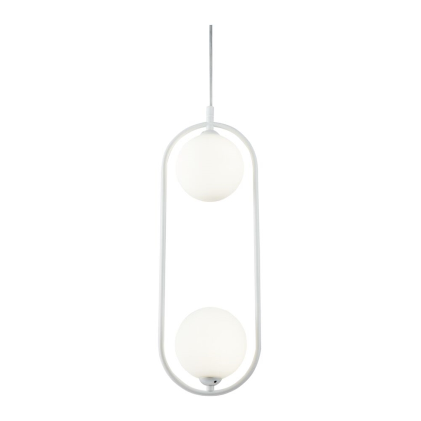 Maytoni MOD013PL-02W - Hängeleuchte an Schnur RING 2xG9/25W/230V weiß