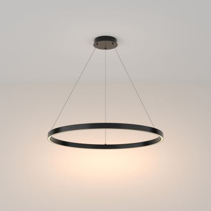 Maytoni MOD058PL-L42B3K - LED-Kronleuchter an Aufhängung RIM LED/51W/230V 3000K d 80 cm schwarz