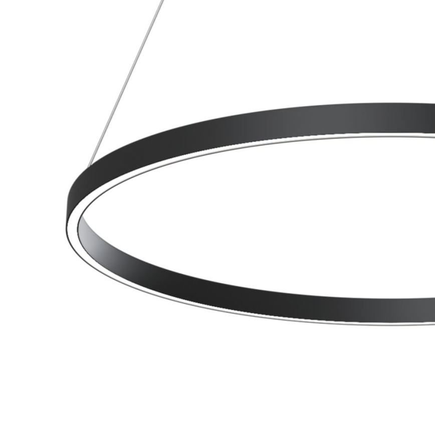 Maytoni MOD058PL-L42B3K - LED-Kronleuchter an Aufhängung RIM LED/51W/230V 3000K d 80 cm schwarz