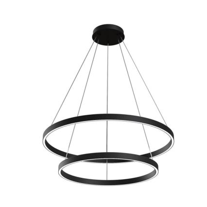 Maytoni MOD058PL-L74B3K - LED-Kronleuchter an Aufhängung RIM LED/88W/230V 3000K d 80 cm schwarz