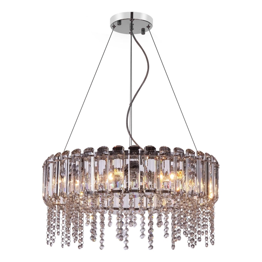 Maytoni MOD097PL-08CH - Kronleuchter an Aufhängung  HAIL 8xE14/40W/230V d 60,5 cm glänzendes Chrom