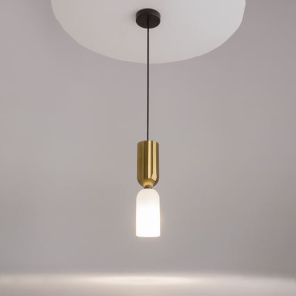 Maytoni MOD177PL-01G - Hängeleuchte MEMORY 1xE14/40W/230V golden/weiß