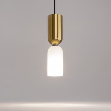Maytoni MOD177PL-01G - Hängeleuchte MEMORY 1xE14/40W/230V golden/weiß