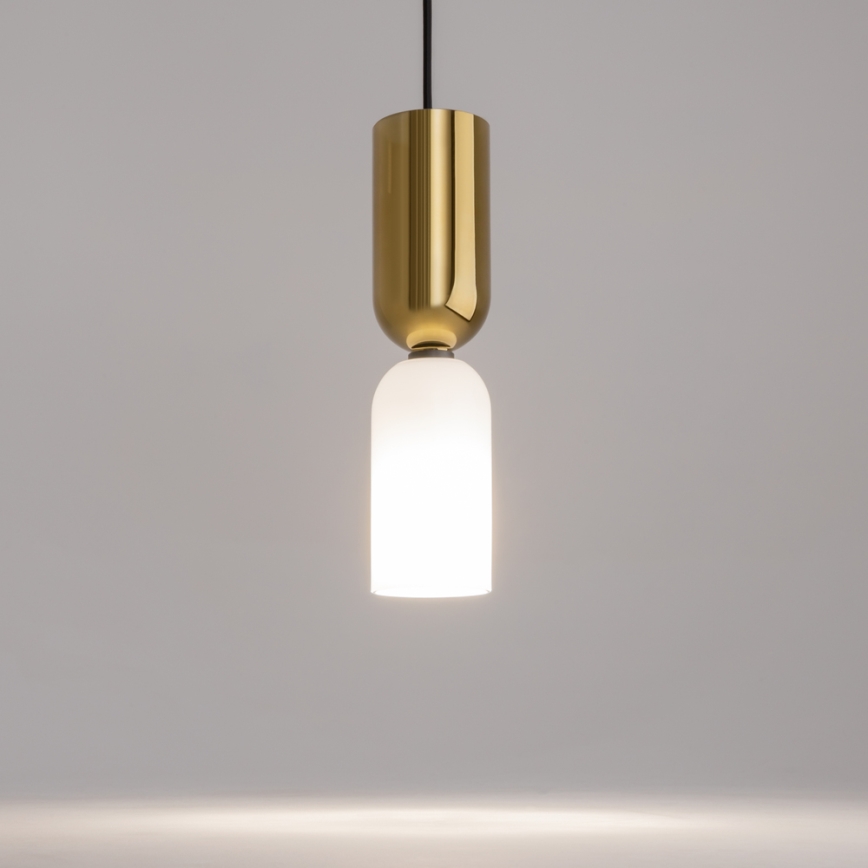 Maytoni MOD177PL-01G - Hängeleuchte MEMORY 1xE14/40W/230V golden/weiß