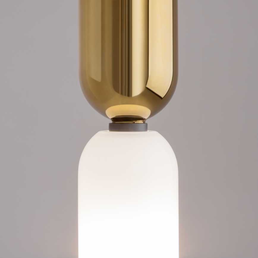 Maytoni MOD177PL-01G - Hängeleuchte MEMORY 1xE14/40W/230V golden/weiß