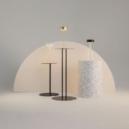 Maytoni MOD229TL-L3B3K1 - Dimmbare, aufladbare LED-Tischleuchte (tragbar) LED/3W/5V 2200-4000K schwarz/klar