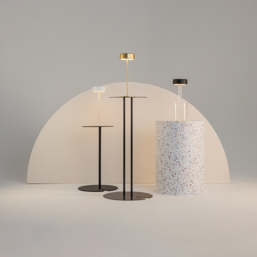 Maytoni MOD229TL-L3B3K1 - Dimmbare, aufladbare LED-Tischleuchte (tragbar) LED/3W/5V 2200-4000K schwarz/klar