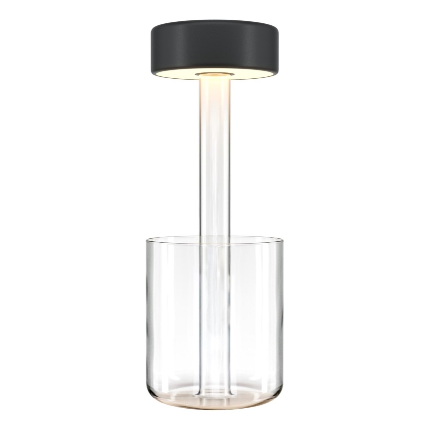 Maytoni MOD229TL-L3B3K1 - Dimmbare, aufladbare LED-Tischleuchte (tragbar) LED/3W/5V 2200-4000K schwarz/klar