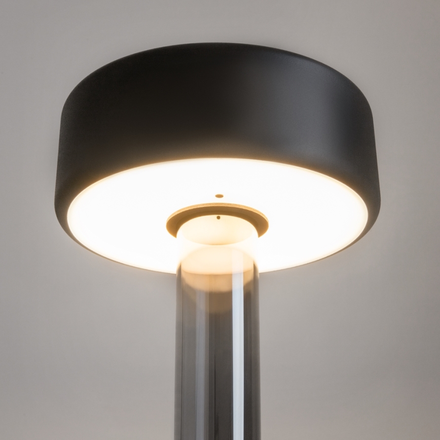 Maytoni MOD229TL-L3B3K3 - Dimmbare, aufladbare LED-Tischleuchte (tragbar) LED/3W/5V 2200-4000K schwarz/grau