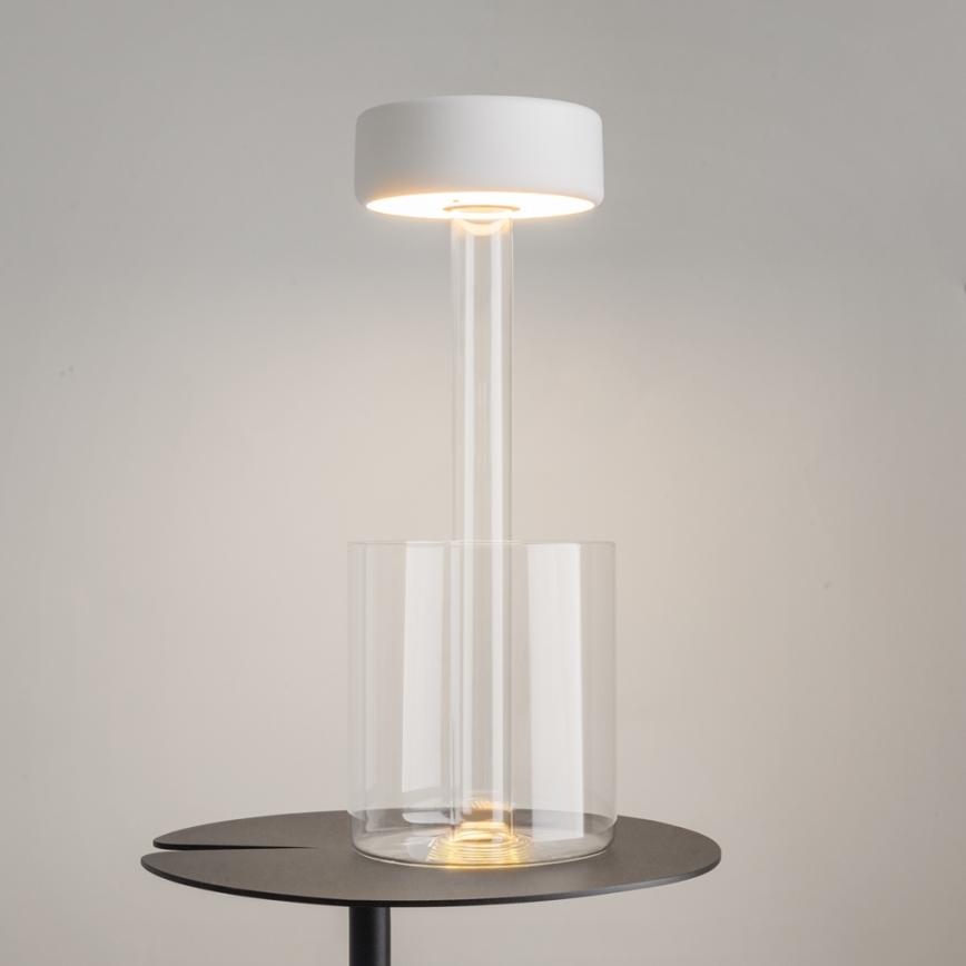 Maytoni MOD229TL-L3W3K1 - Dimm- und tragbare LED-Tischleuchte (aufladbar) LED/3W/5V 2200-4000K weiß/klar
